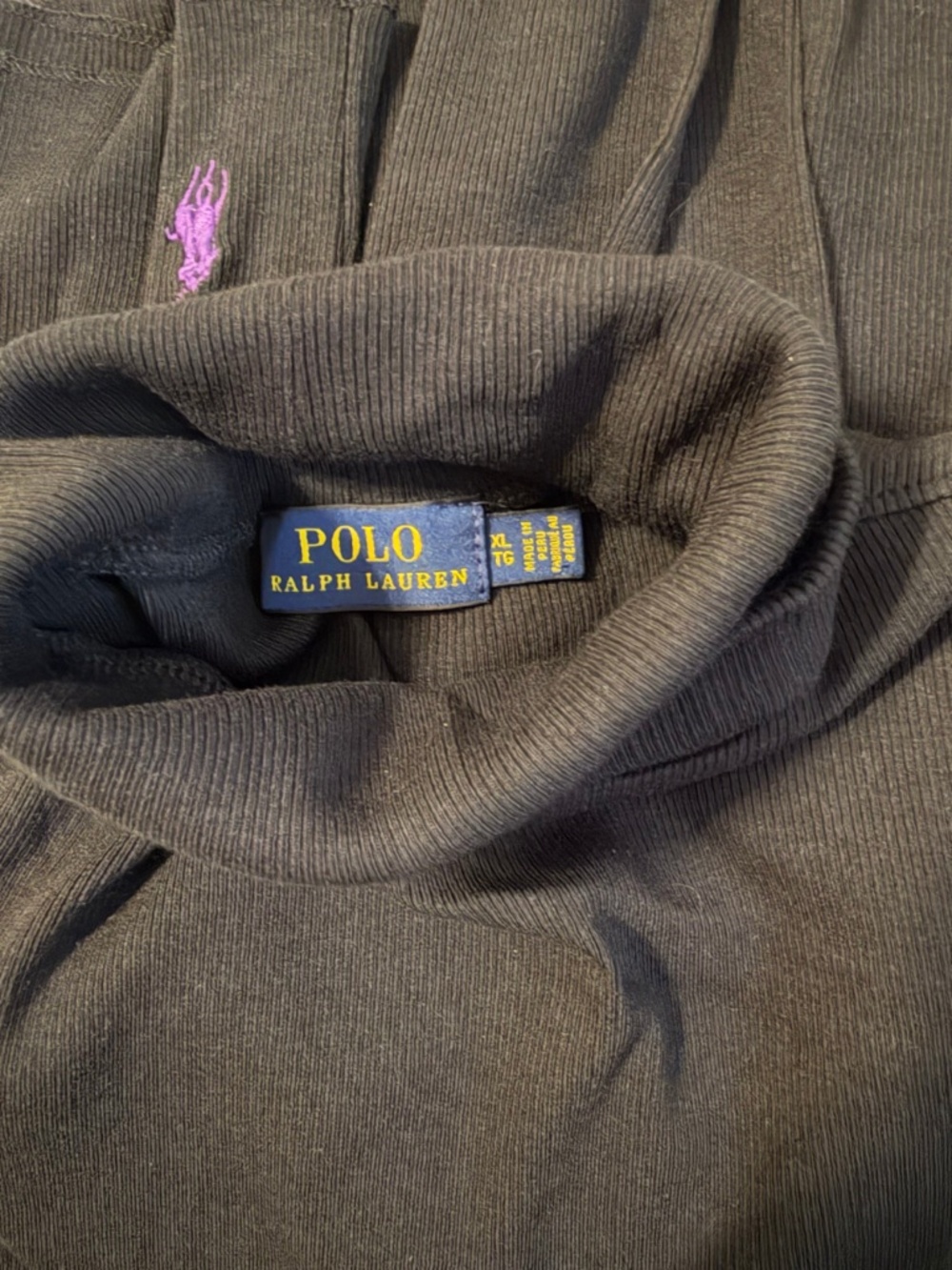 Polo Ralph Lauren Black Turtleneck Sweater - Women's XL - Picture 3 of 3